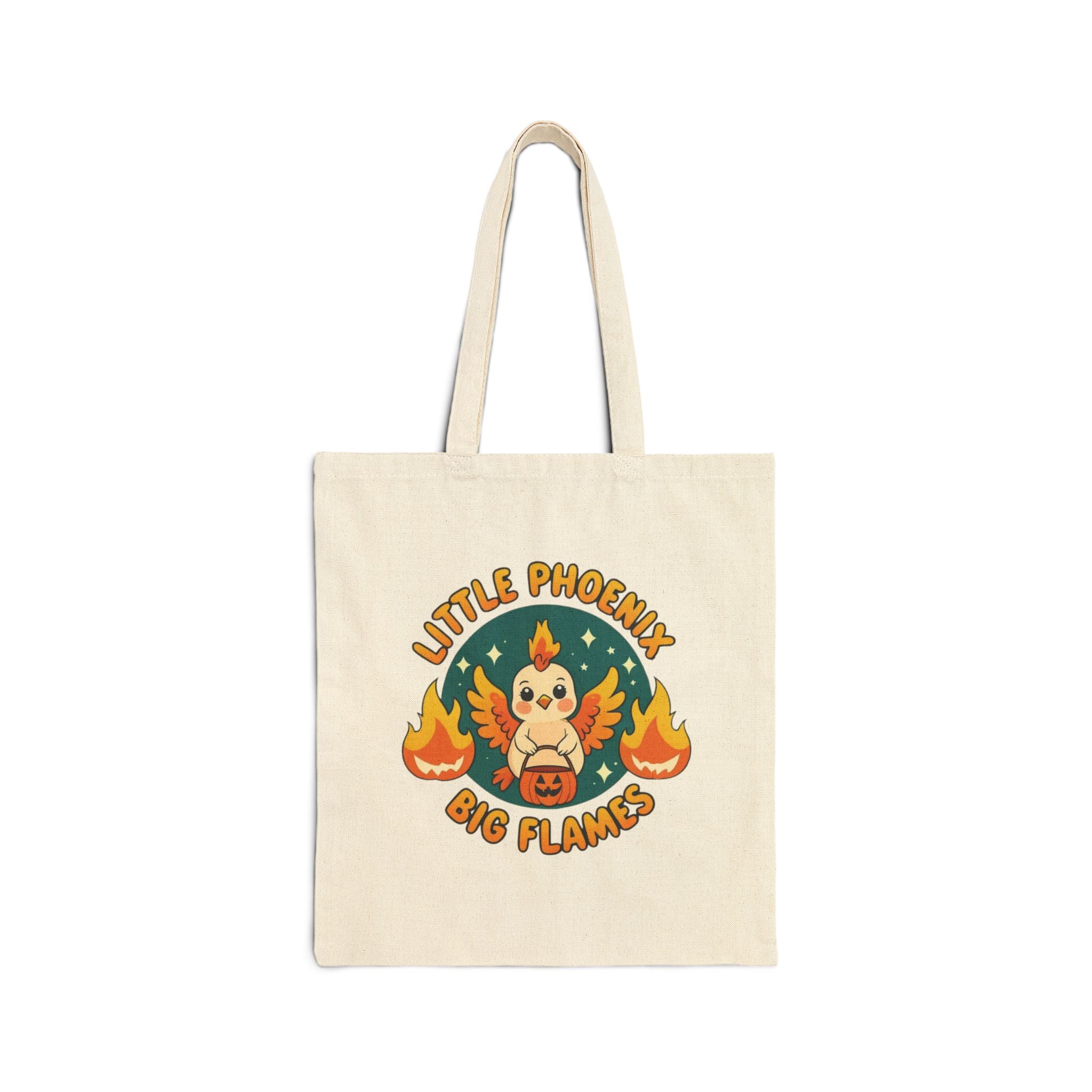 Little Phoenix - Phoenix Sparks - Mystic Autumn Collections - Canvas Tote Bag, Eco-Friendly Bag, Gift for Animal Lovers, Shopping Tote, Summer Adventure Tote
