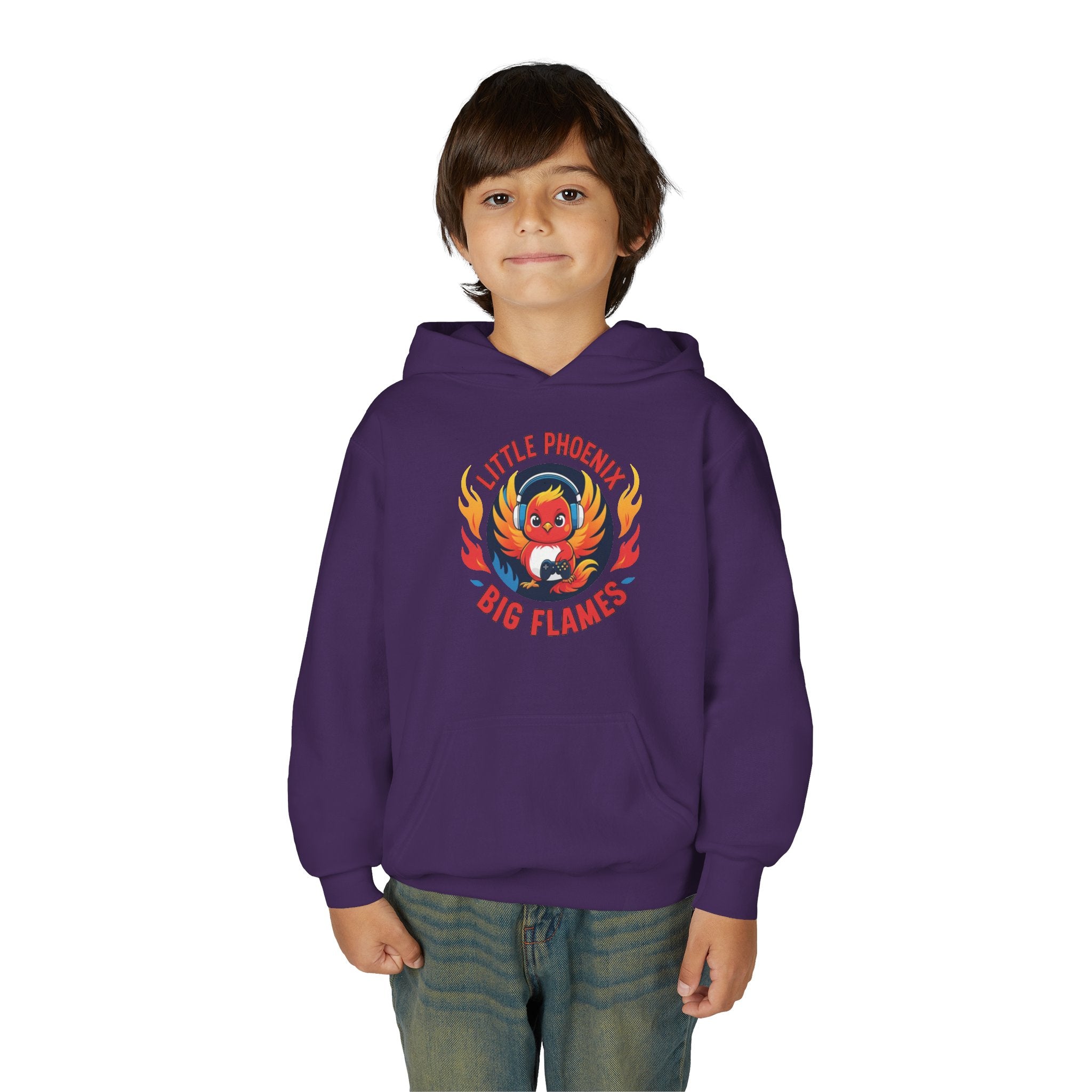 Phoenix Sparks Collection - Little Phoenix Big Flames, Kids Sweatshirt - Fun Gift for Birthdays, Cozy Wear, Unique Style, Youth Phoenix Hoodie