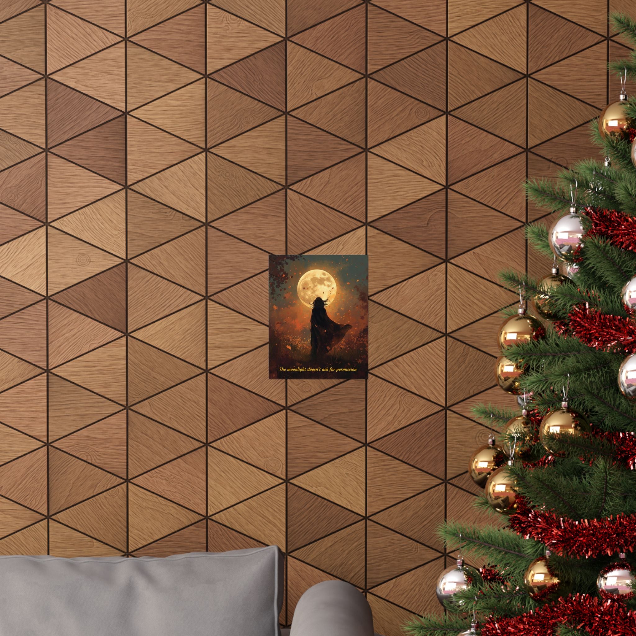 Moonlight Doesn't Ask - Style 3- Mystic Autumn Collection - Inspiration Matte Posters, Wall Art Decor, Motivational Prints, Room Aesthetic, Gift for Dreamers, Home Decoration