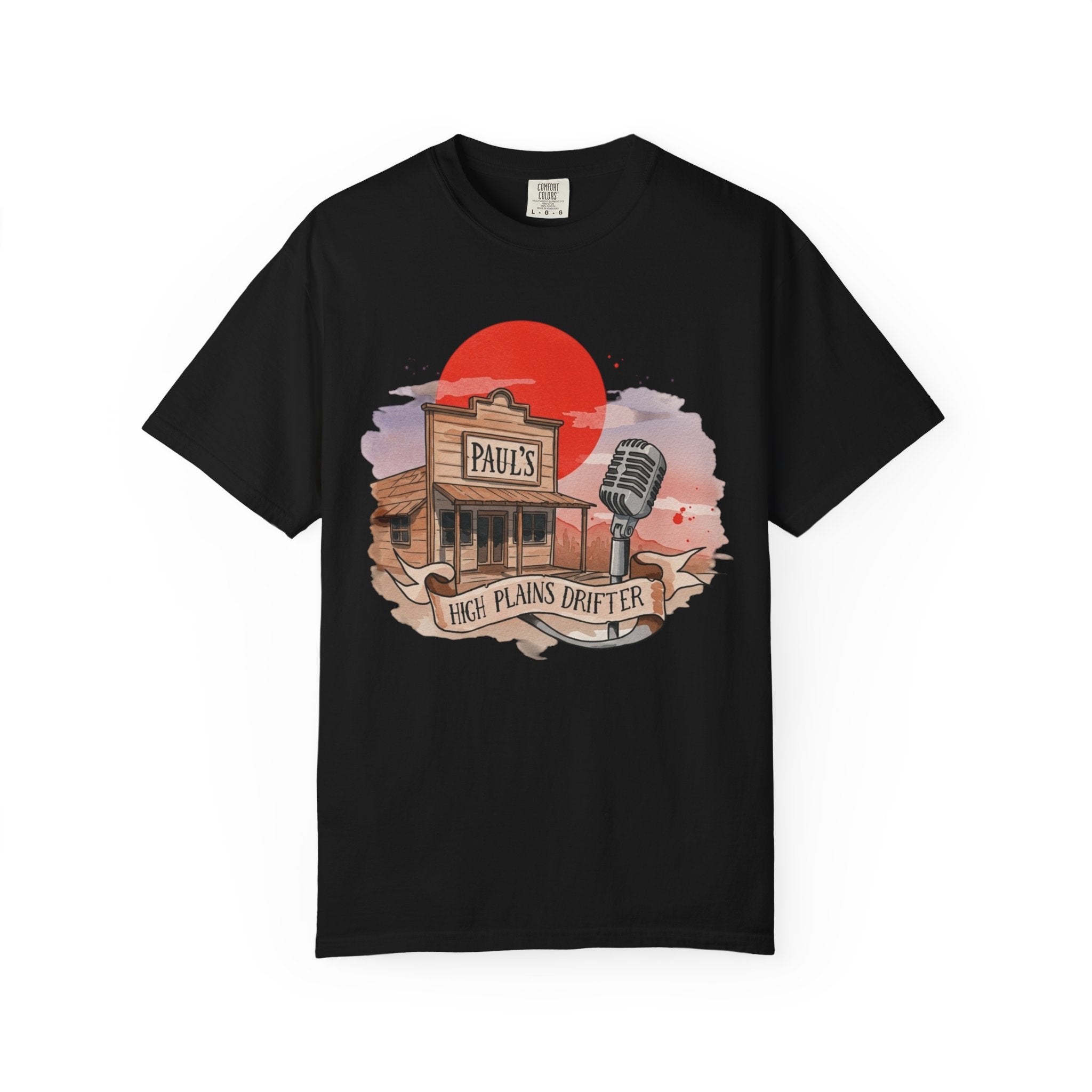 High Plains Drifter Unisex Garment-Dyed T-shirt, Respawn & Reclaim Collection, Vintage Tee, Boho Shirt, Western Top, Gift for Adventurers