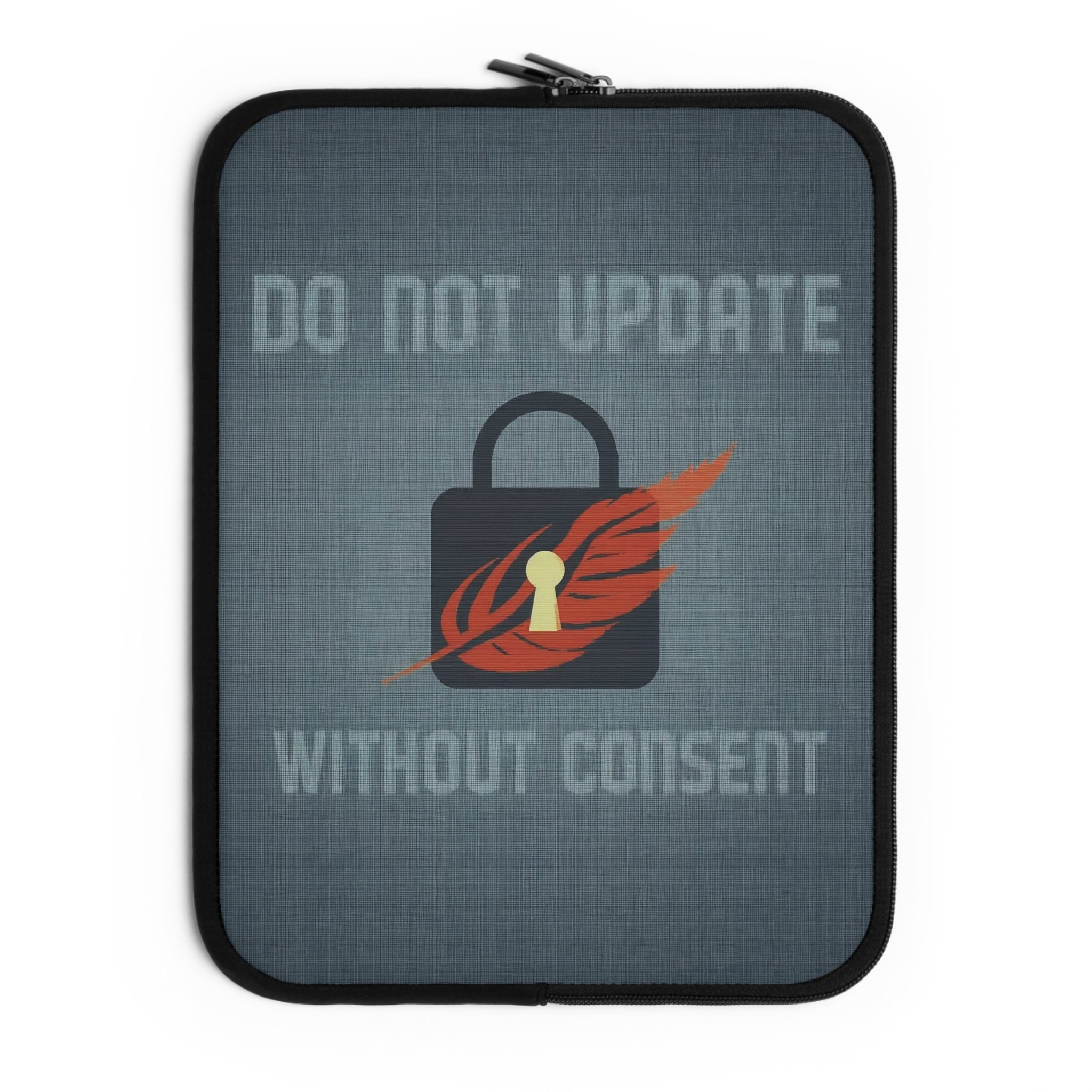 Soft Riot Supply Co. - Consent Required - Stylish Laptop Sleeve with Artistic Design - Perfect for Tech Lovers, Professionals, and Students, Gifts, Office Use, Travel