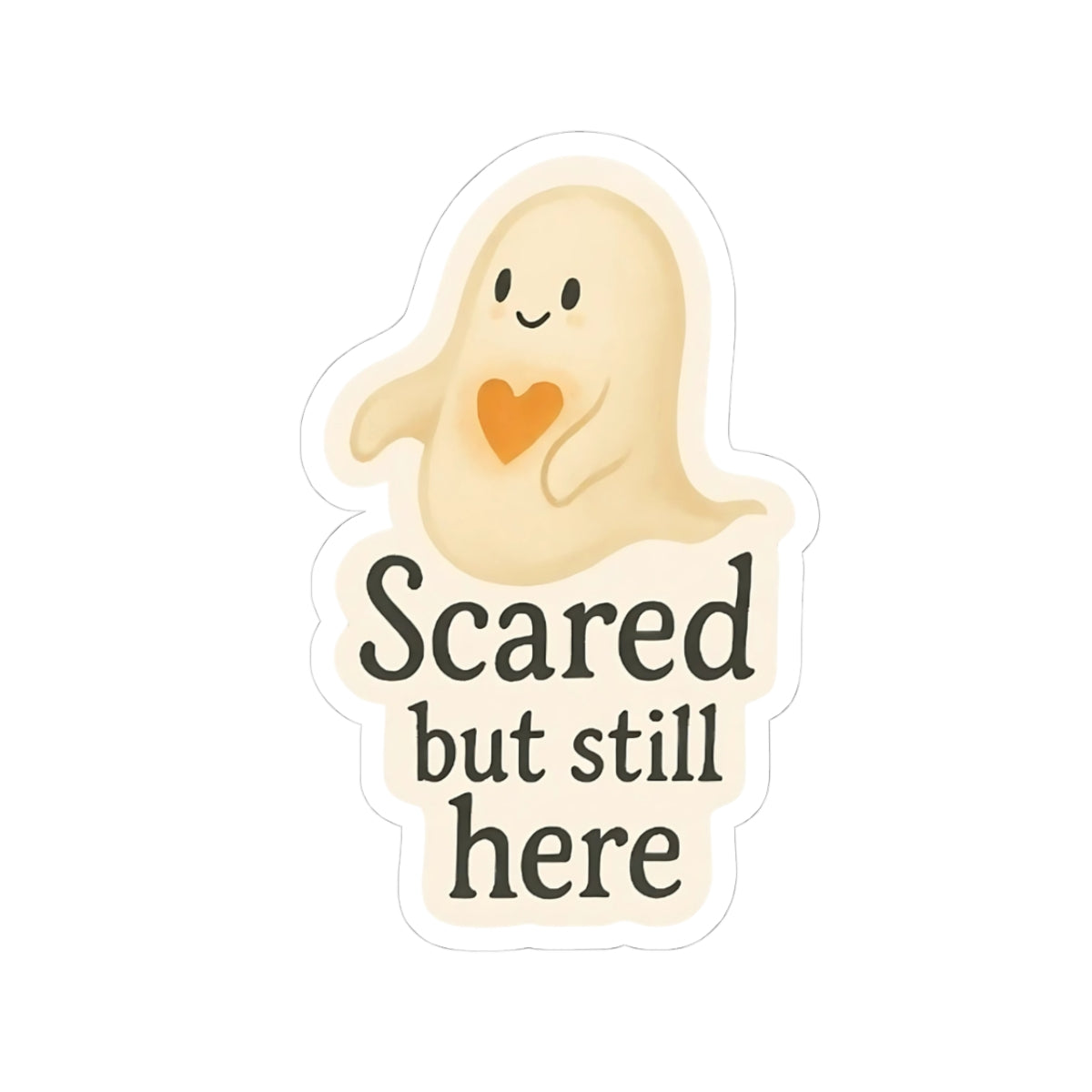 Mystic Autumn Vibes for the Rebel Souls Sticker -Scared but still here - Style 2