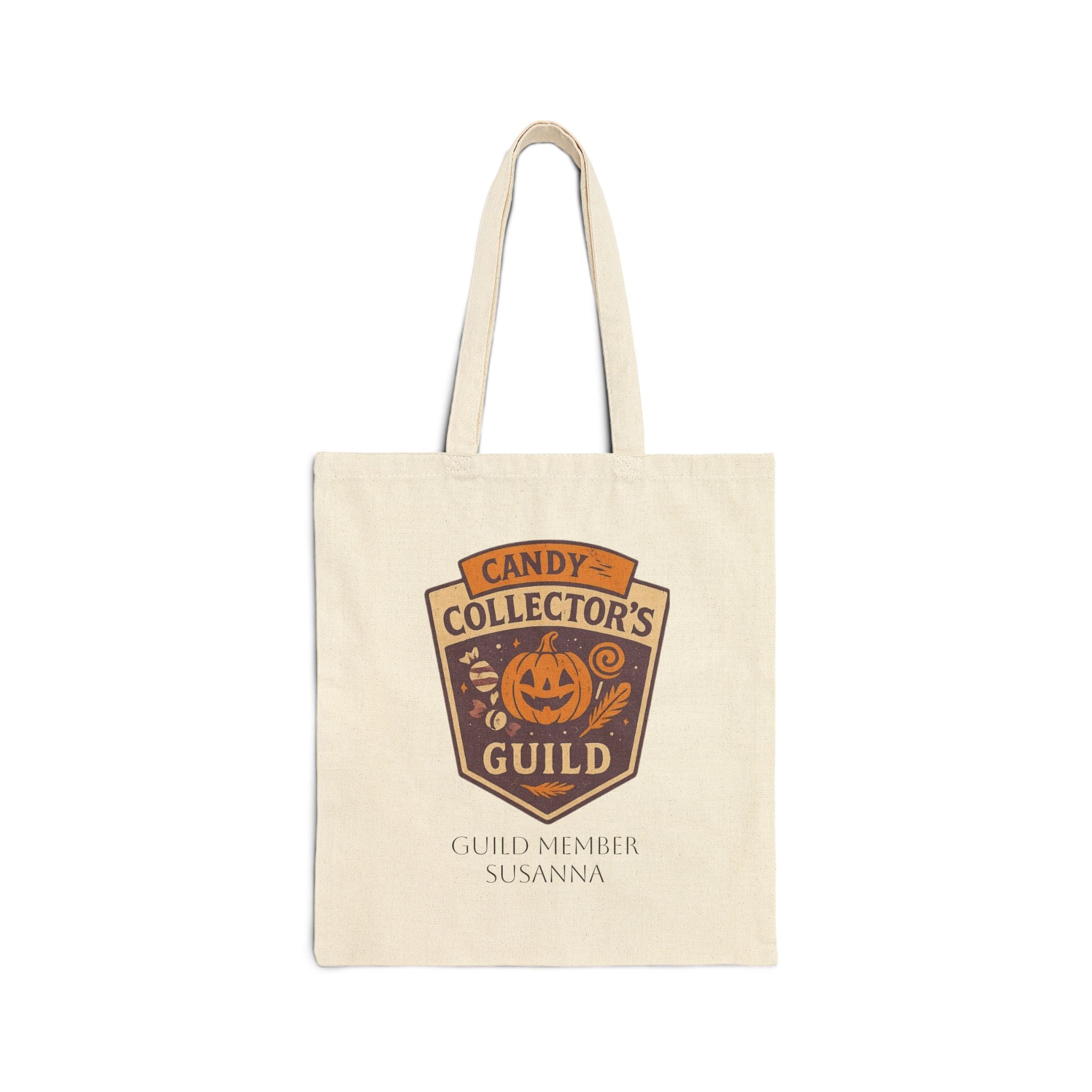 Personalized Halloween Tote Bag - Candy Collector's Guild - Mystic Autumn - Trick or Treat, Reusable Shopping Bag, Eco-Friendly Gift, Fall Festival