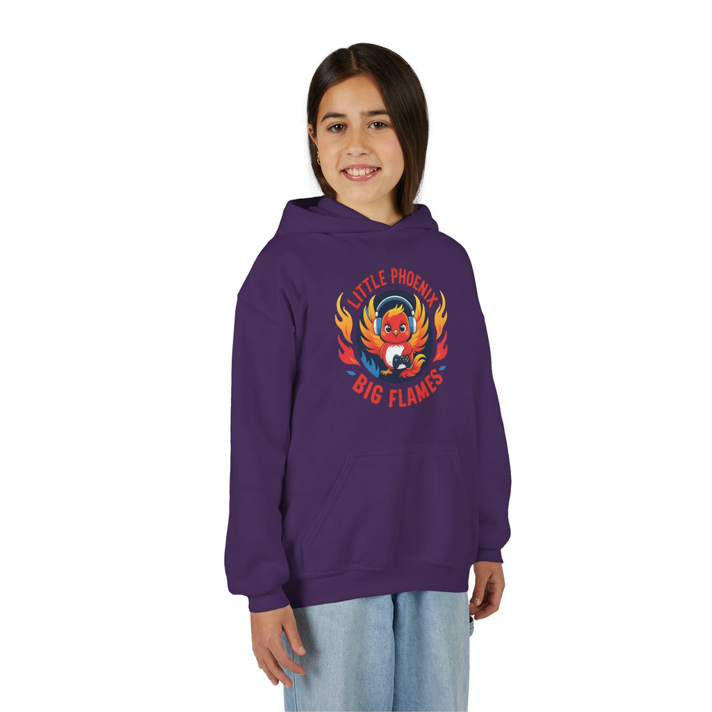 Phoenix Sparks Collection - Little Phoenix Big Flames, Kids Sweatshirt - Fun Gift for Birthdays, Cozy Wear, Unique Style, Youth Phoenix Hoodie