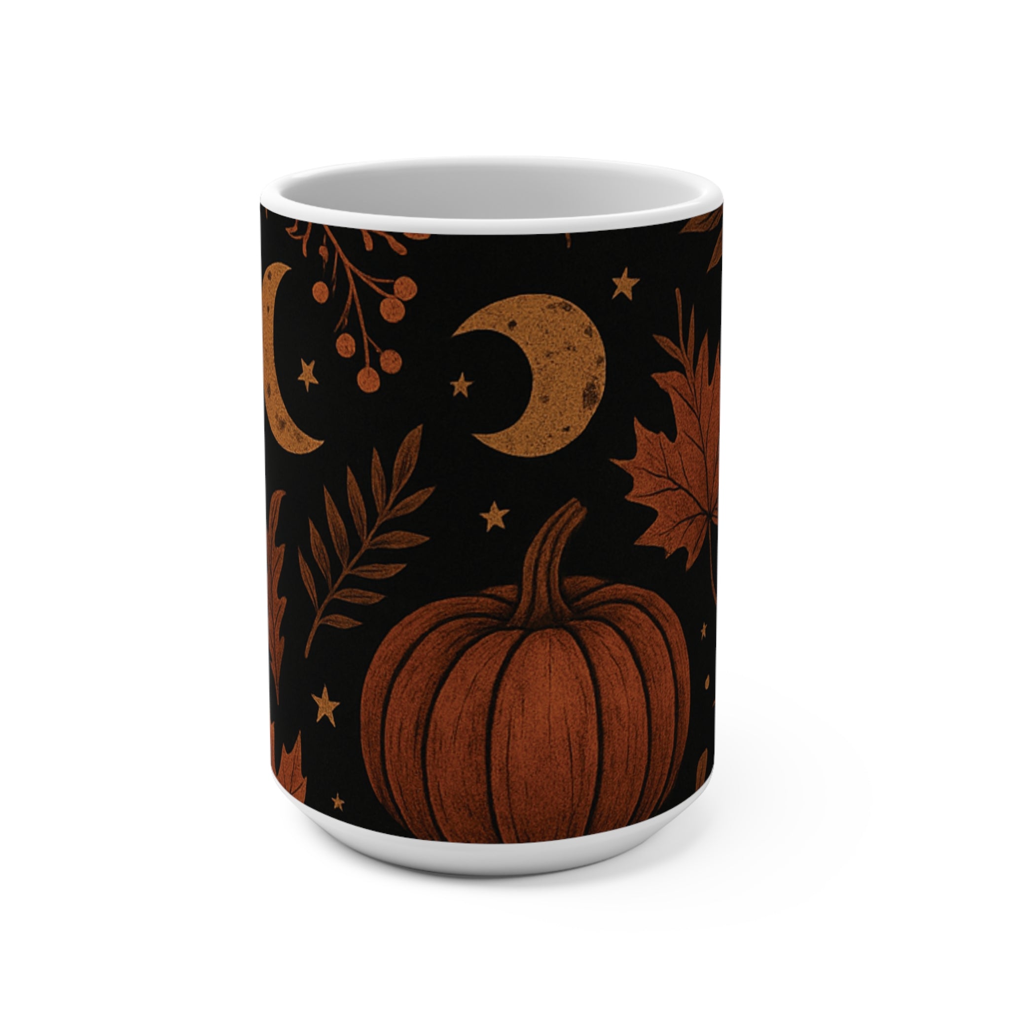 Mystic Autumn Collection - Themed Mug 15oz, Cozy Halloween Coffee Cup, Fall Decor, Seasonal Drinkware, Spooky Gift for Pumpkin Lovers