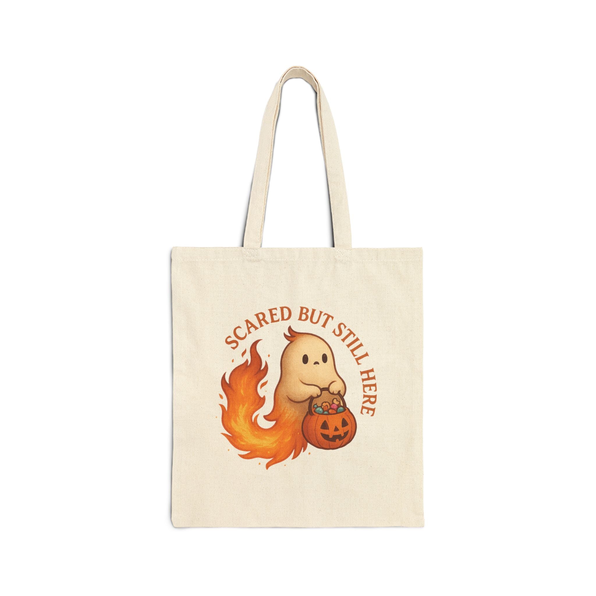 Ghost Phoenix Tote Bag - Halloween Themed - Scared But Still Here -Mystic Autumn Collection- Eco-Friendly Shopping Bag, Cute Trick or Treat Tote, Gift for Ghost [...]