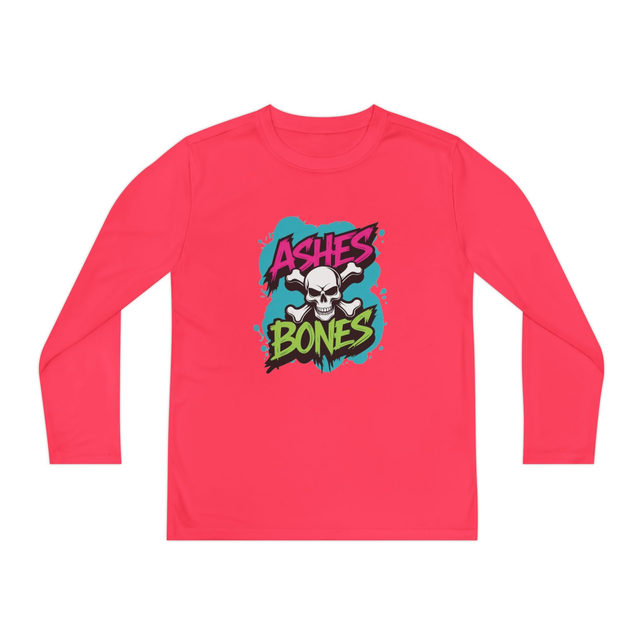 Youth Long Sleeve Tee - Ashes & Bones Collection - Graphic, Stylish Athletic Wear for Kids, Perfect for Halloween, School Events, Casual Days, [...]