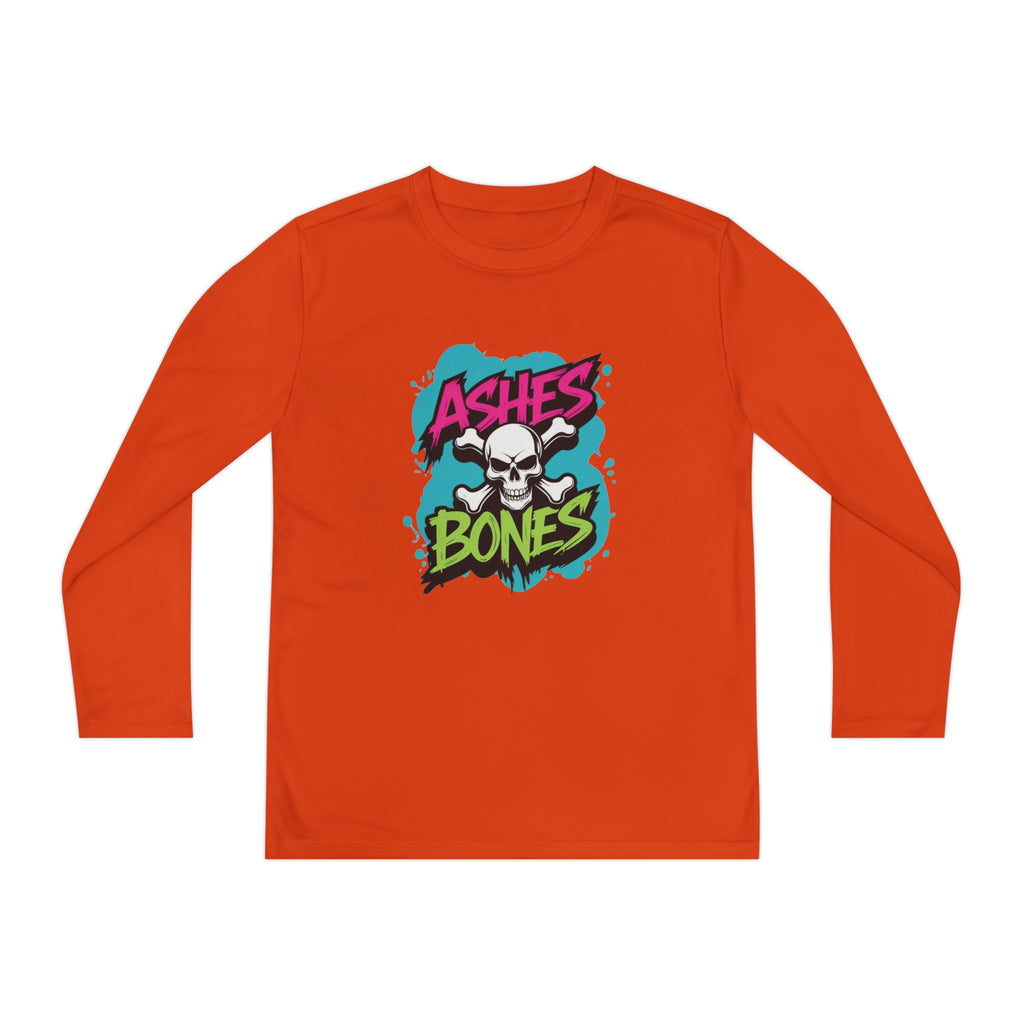 Youth Long Sleeve Tee - Ashes & Bones Collection - Graphic, Stylish Athletic Wear for Kids, Perfect for Halloween, School Events, Casual Days, [...]
