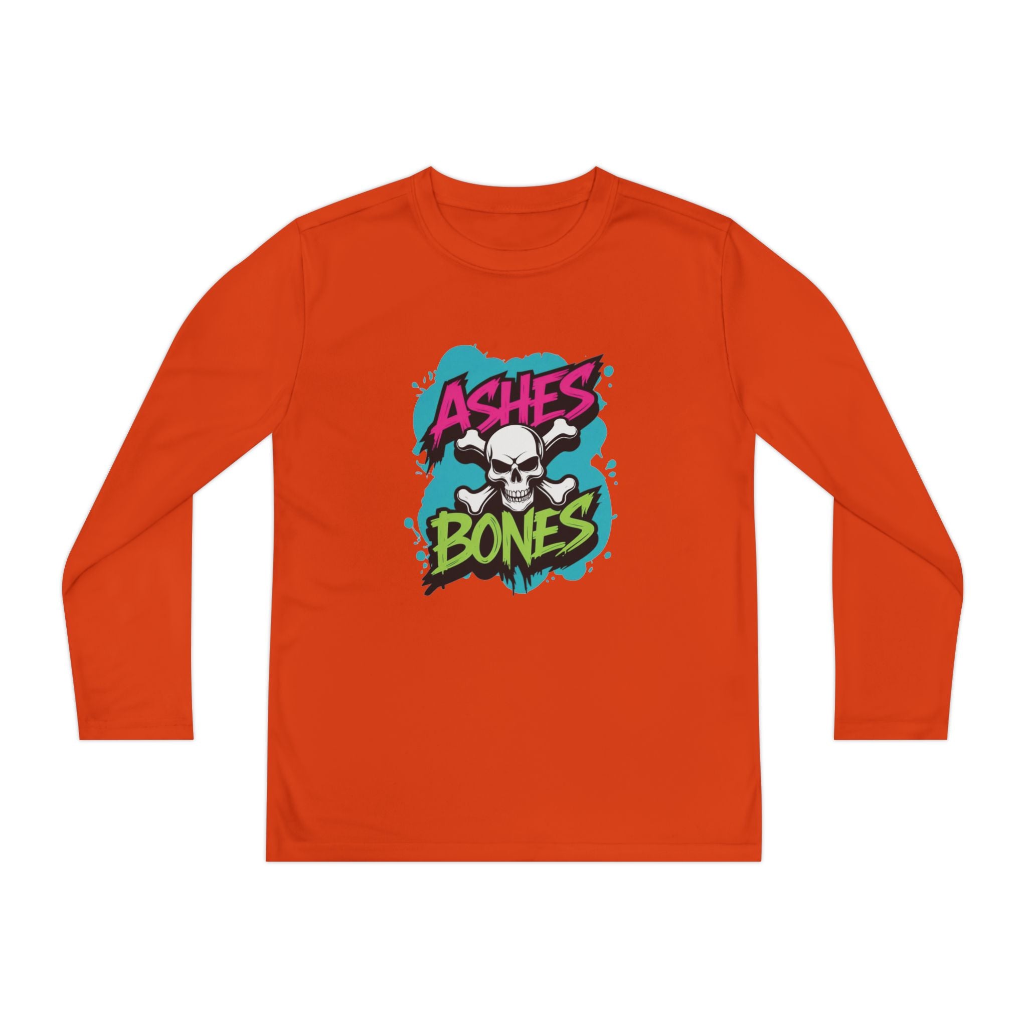 Youth Long Sleeve Tee - Ashes & Bones Collection - Graphic, Stylish Athletic Wear for Kids, Perfect for Halloween, School Events, Casual Days, [...]