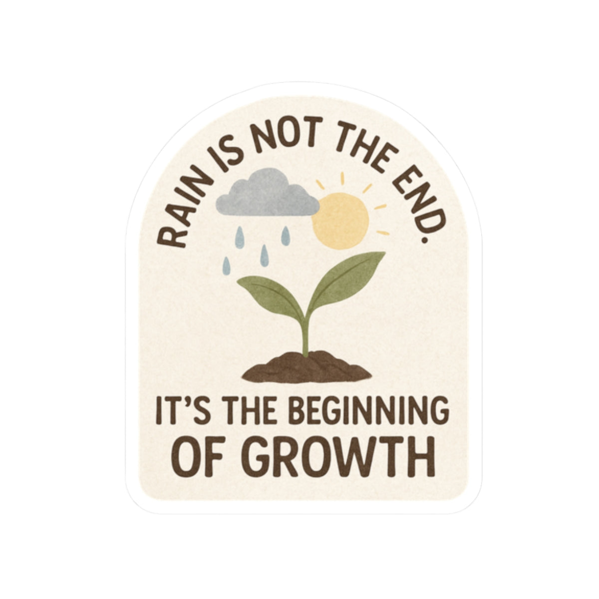 Stickers - Storm and Sunlight Collection - Rain is not the end - Style 2