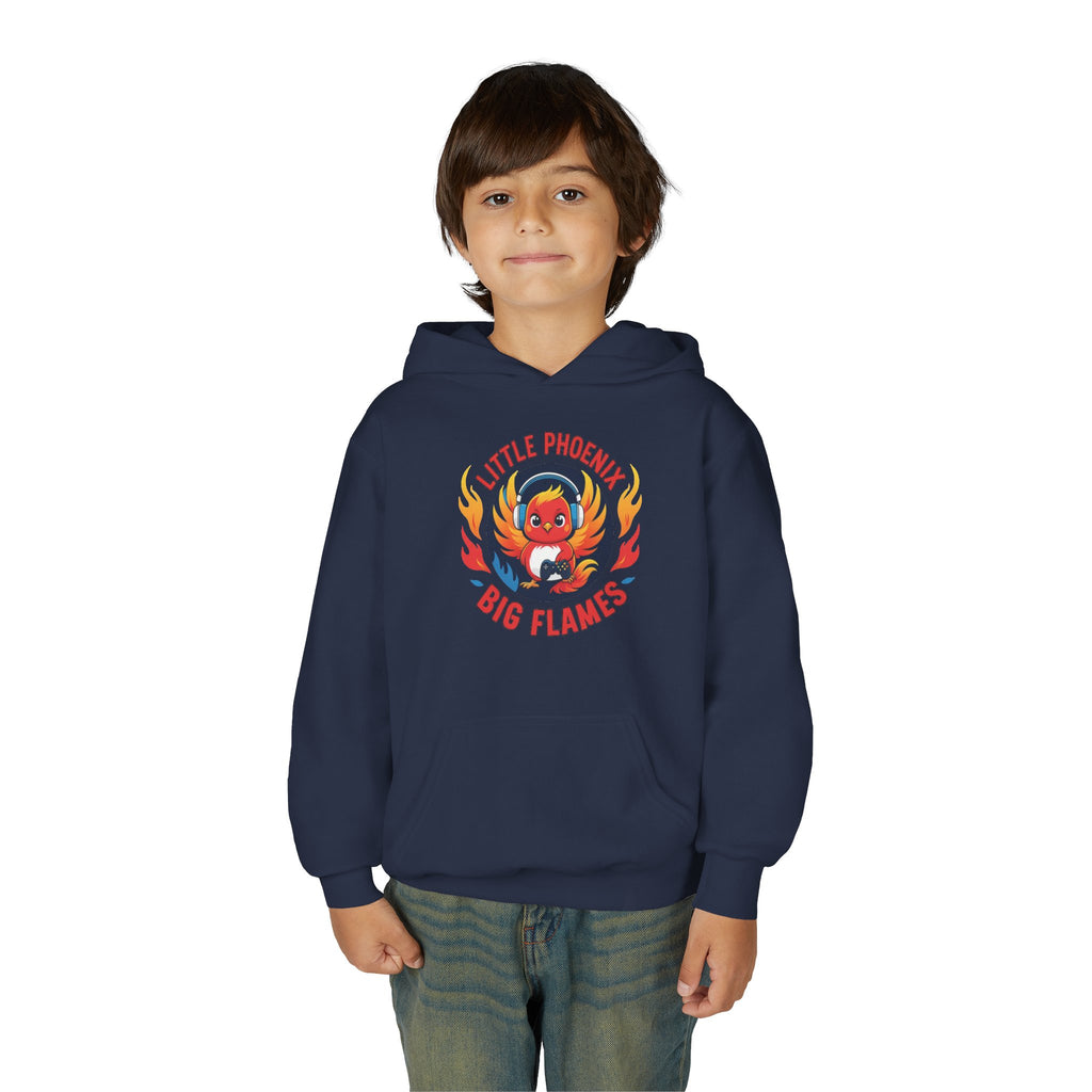 Phoenix Sparks Collection - Little Phoenix Big Flames, Kids Sweatshirt - Fun Gift for Birthdays, Cozy Wear, Unique Style, Youth Phoenix Hoodie