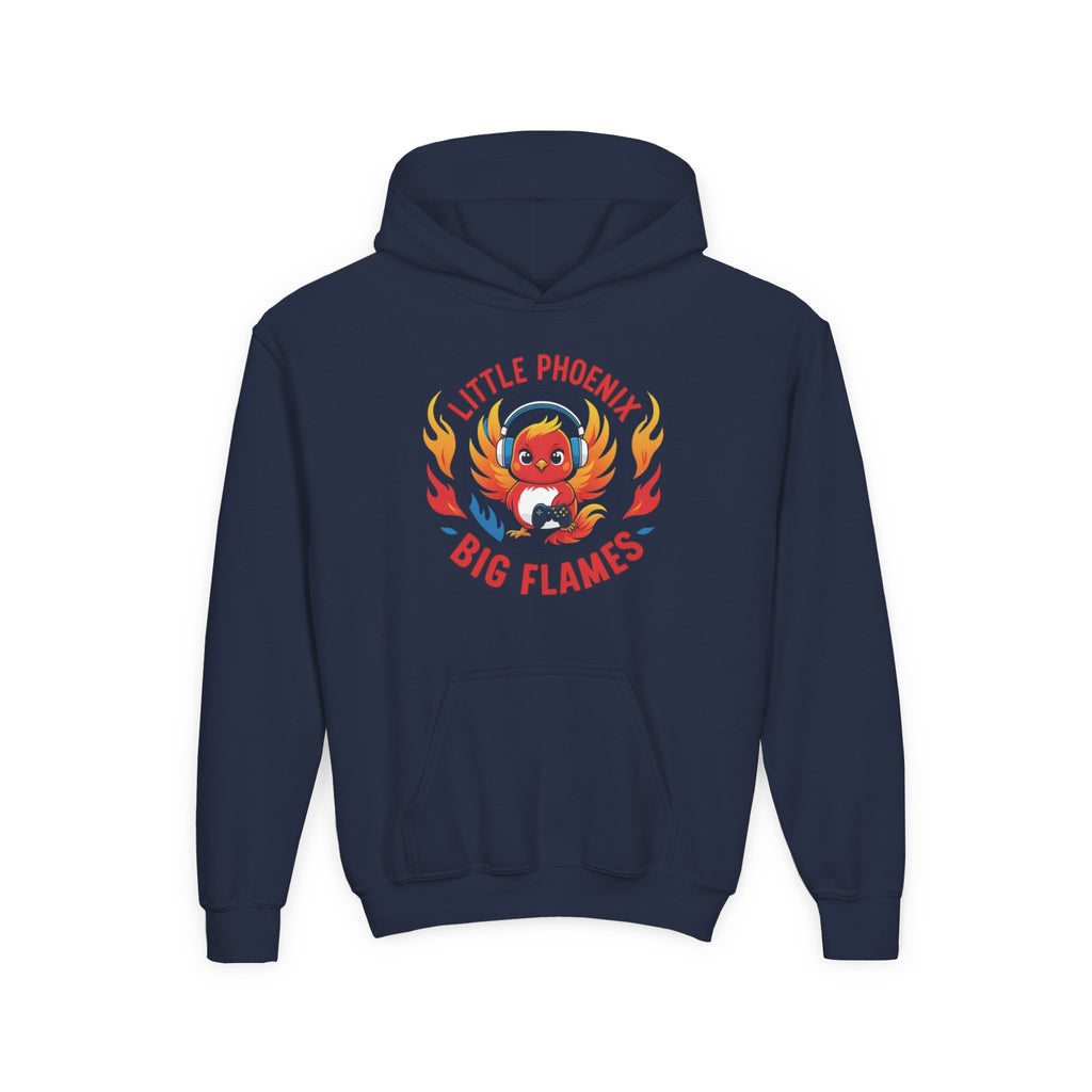 Phoenix Sparks Collection - Little Phoenix Big Flames, Kids Sweatshirt - Fun Gift for Birthdays, Cozy Wear, Unique Style, Youth Phoenix Hoodie