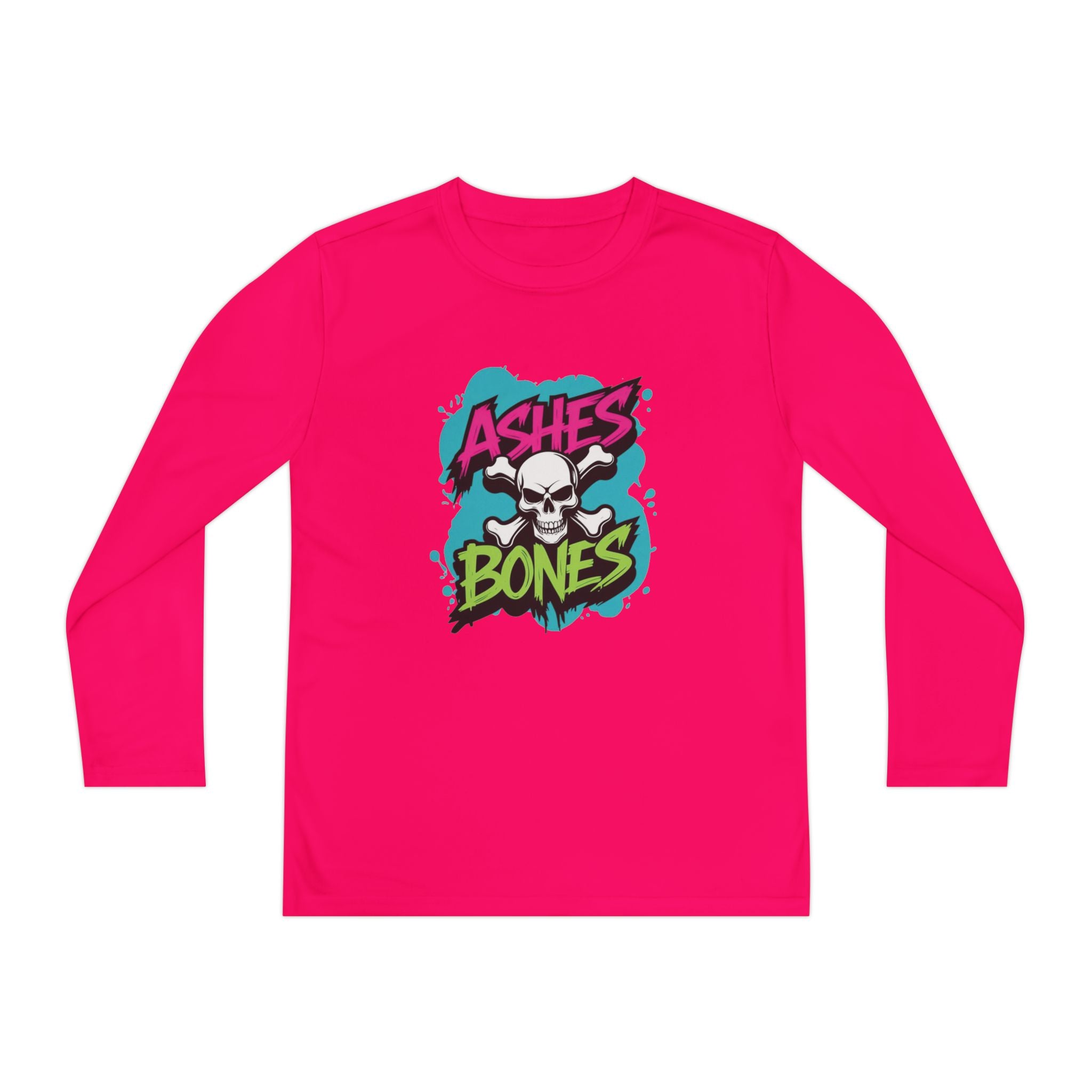 Youth Long Sleeve Tee - Ashes & Bones Collection - Graphic, Stylish Athletic Wear for Kids, Perfect for Halloween, School Events, Casual Days, [...]