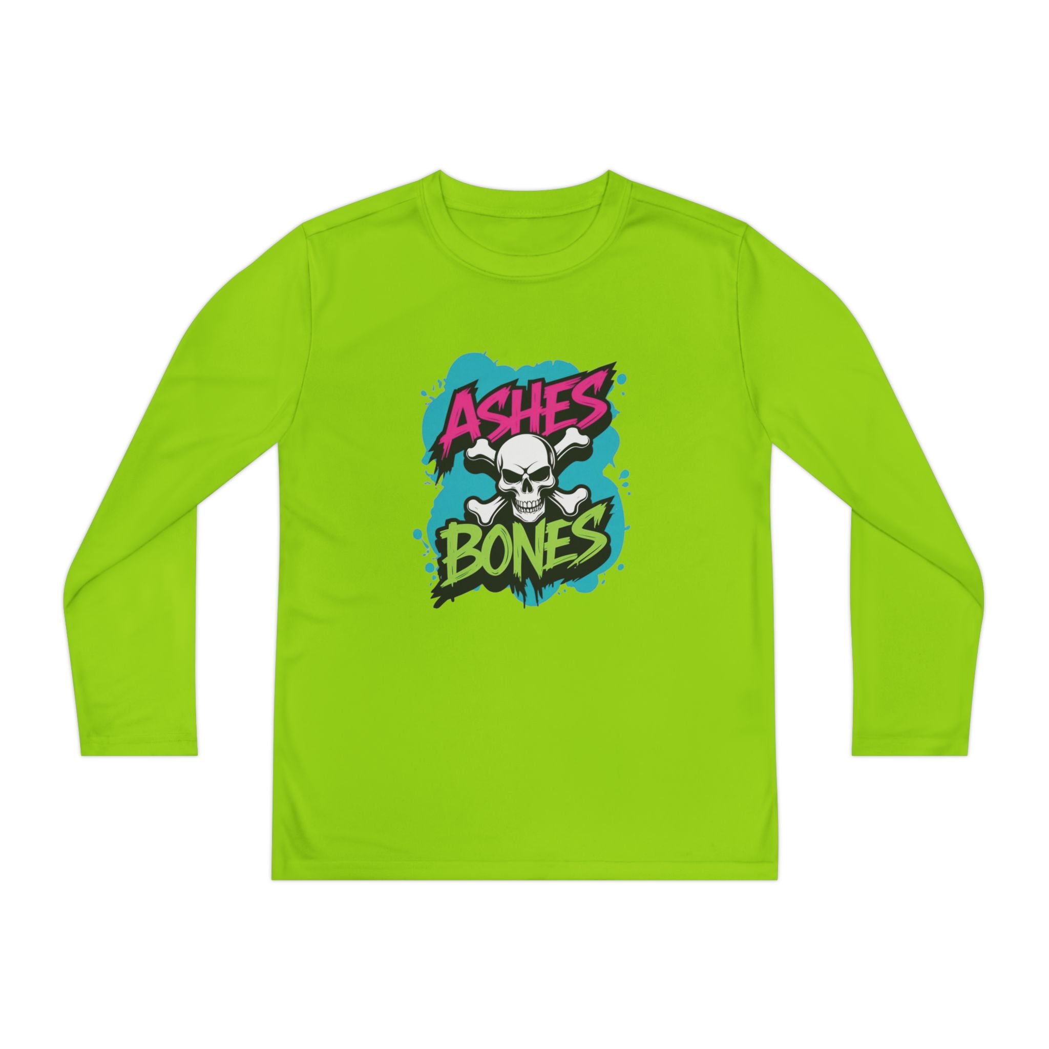 Youth Long Sleeve Tee - Ashes & Bones Collection - Graphic, Stylish Athletic Wear for Kids, Perfect for Halloween, School Events, Casual Days, [...]