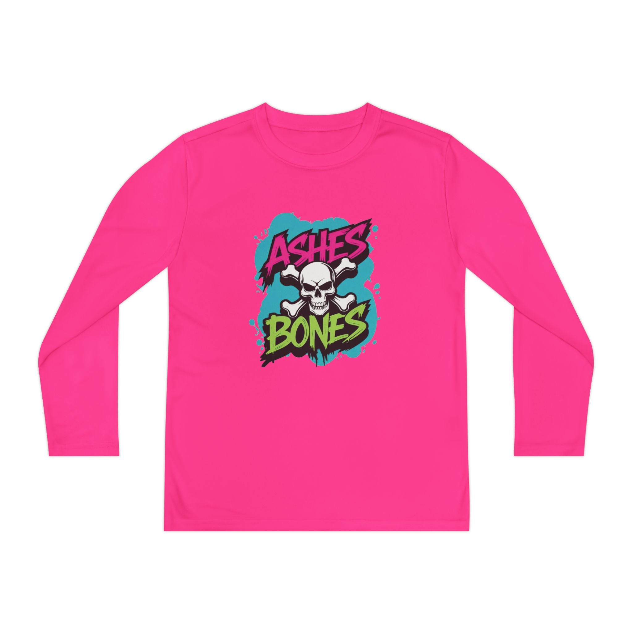 Youth Long Sleeve Tee - Ashes & Bones Collection - Graphic, Stylish Athletic Wear for Kids, Perfect for Halloween, School Events, Casual Days, [...]