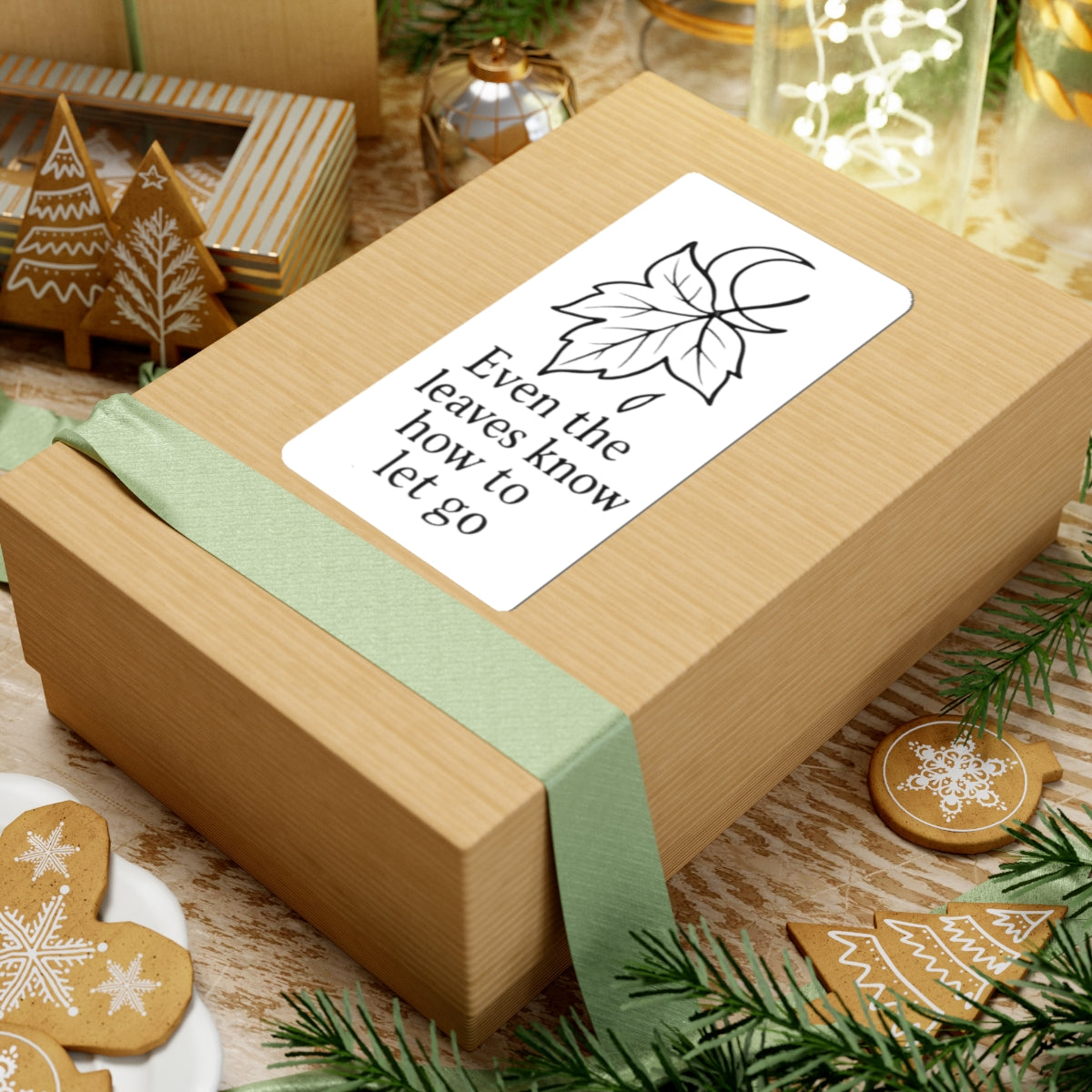 Mystic Autumn Vibes for the Rebel Souls Sticker - Even the leaves know how to let go - Style 3