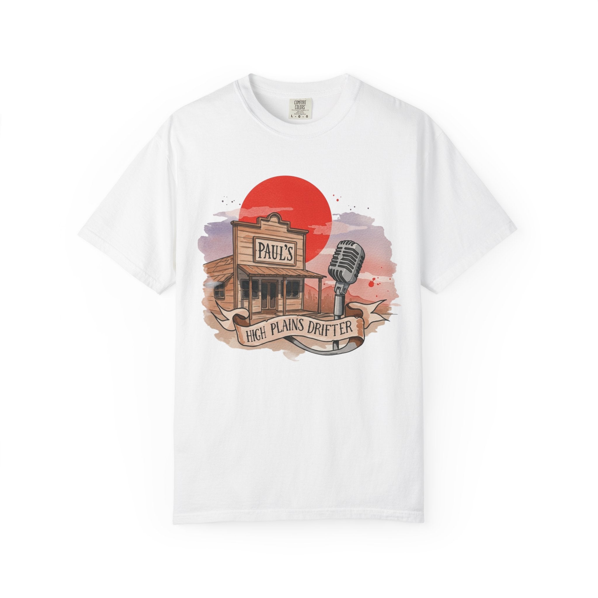 High Plains Drifter Unisex Garment-Dyed T-shirt, Respawn & Reclaim Collection, Vintage Tee, Boho Shirt, Western Top, Gift for Adventurers