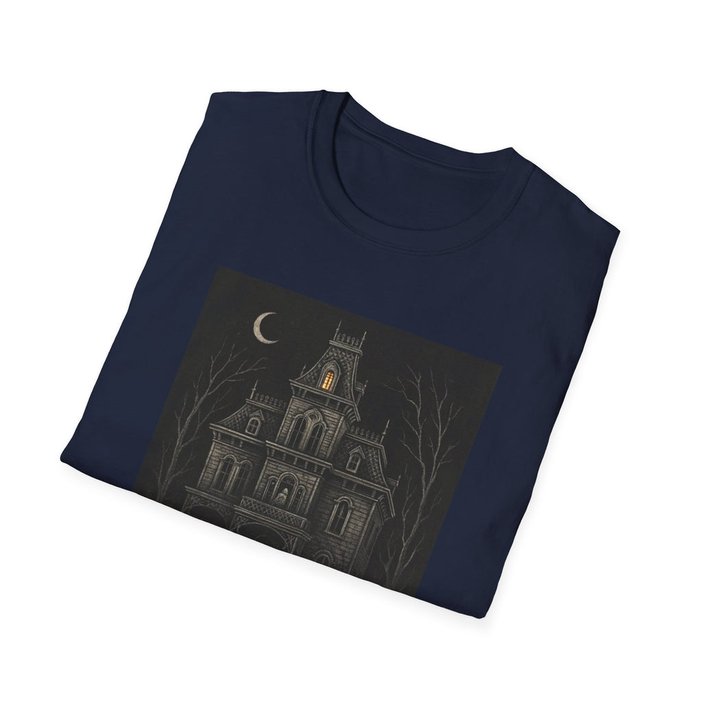 Respawn & Reclaim - Ashes and Bones Collection - Spooky Halloween Graphic Tee, Unisex Softstyle T-Shirt, Haunted House Shirt, Ghostly Vibes, Perfect for Fall Celebrations, Eerie Gift Idea