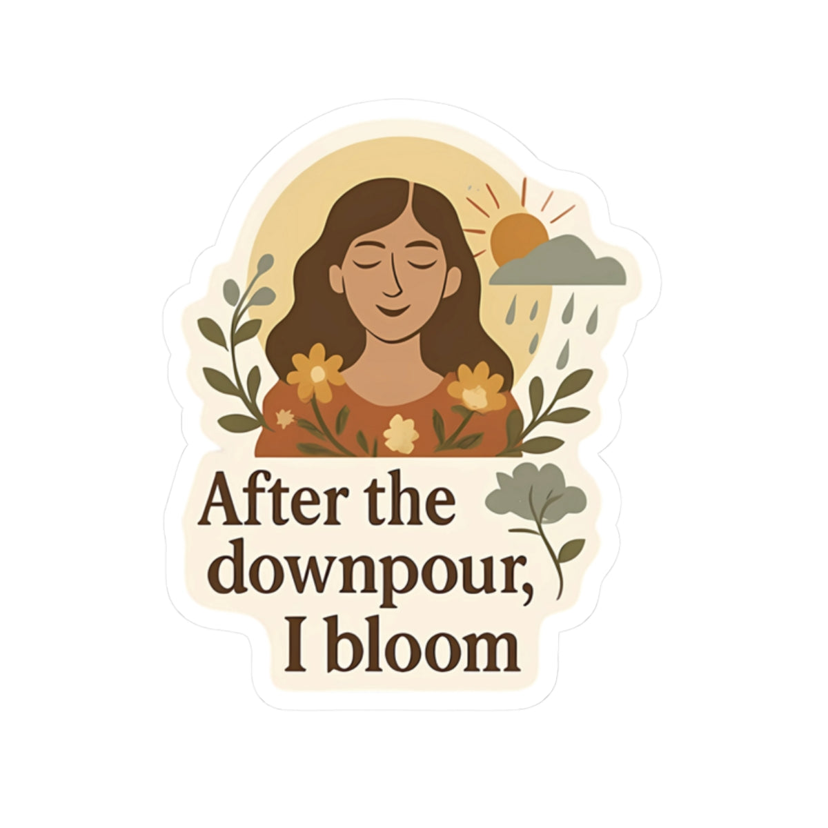 Stickers - Storm & Sunlight Collection - After the downpour, I bloom - Style 3