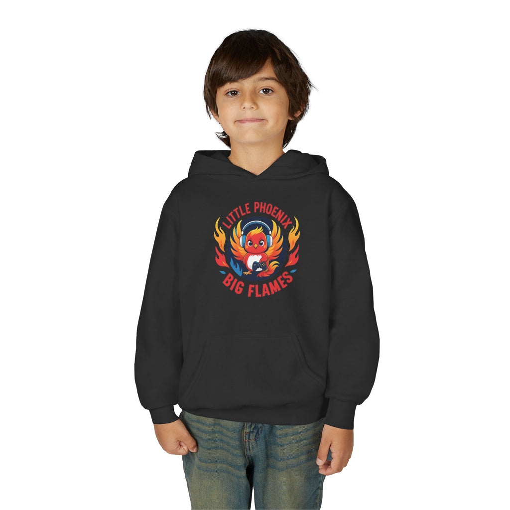Phoenix Sparks Collection - Little Phoenix Big Flames, Kids Sweatshirt - Fun Gift for Birthdays, Cozy Wear, Unique Style, Youth Phoenix Hoodie