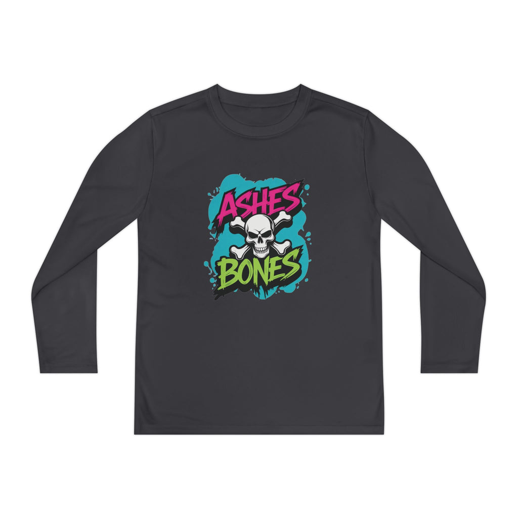 Youth Long Sleeve Tee - Ashes & Bones Collection - Graphic, Stylish Athletic Wear for Kids, Perfect for Halloween, School Events, Casual Days, [...]