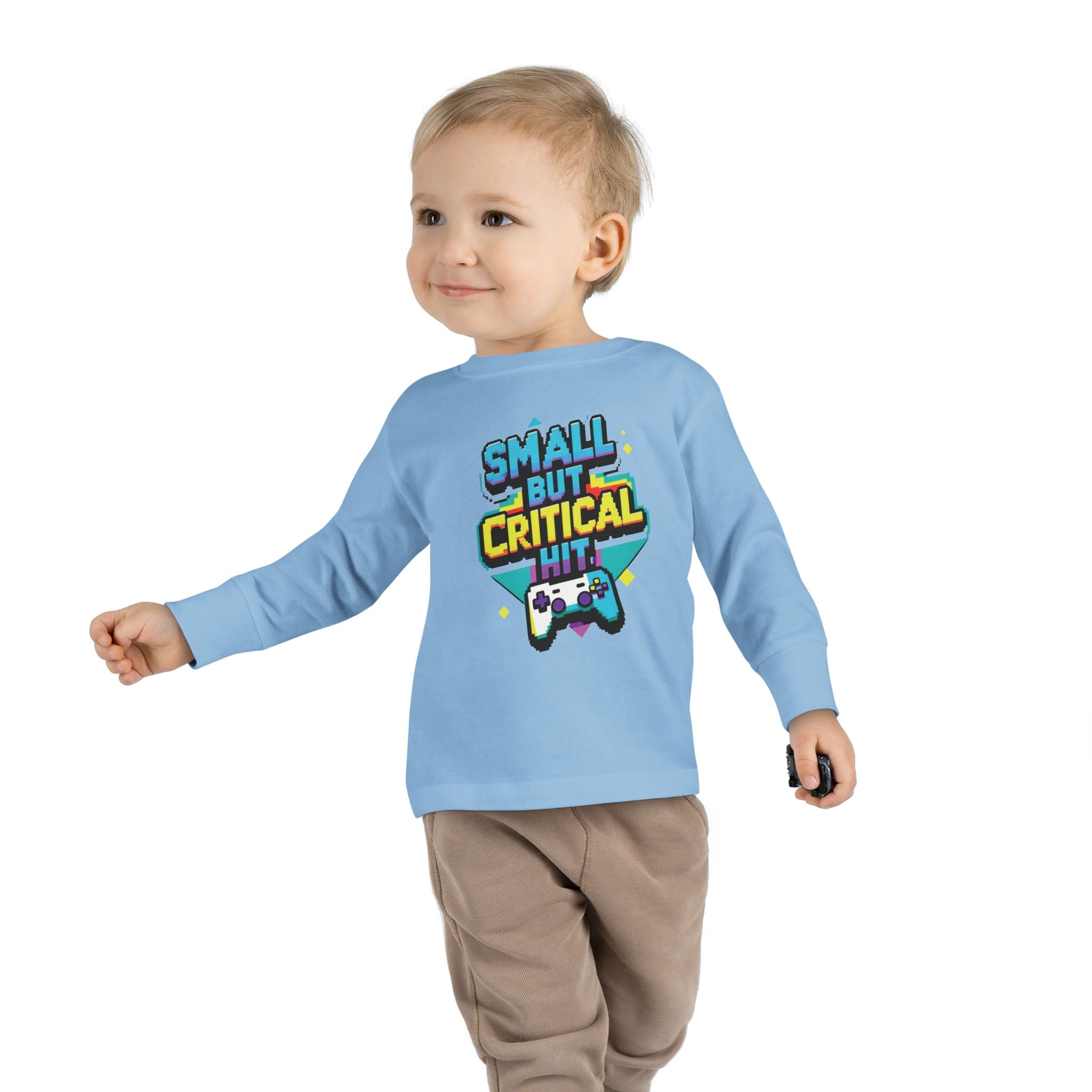 Respawn Sparks Collection - Gaming Toddler Long Sleeve Tee - Small But Critical Hit - Cute Kids' Shirt, Baby Gamer Tee, Video Game Apparel, Fun Toddler Clothing, [...]