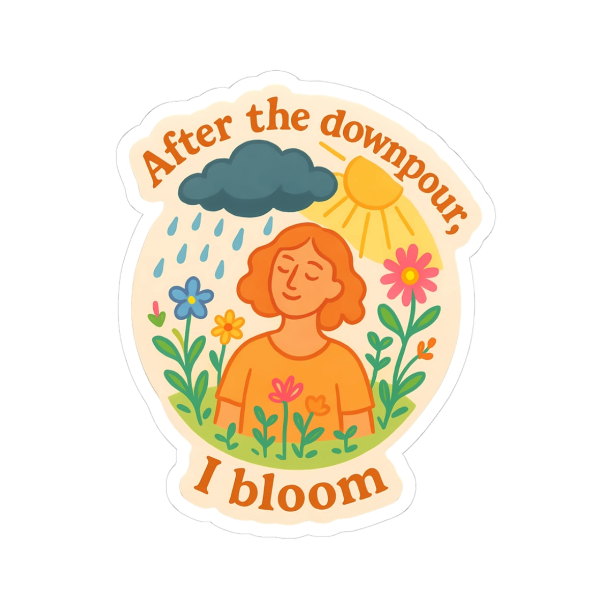Stickers - Storm & Sunlight Collection - After the downpour, I bloom - Style 1