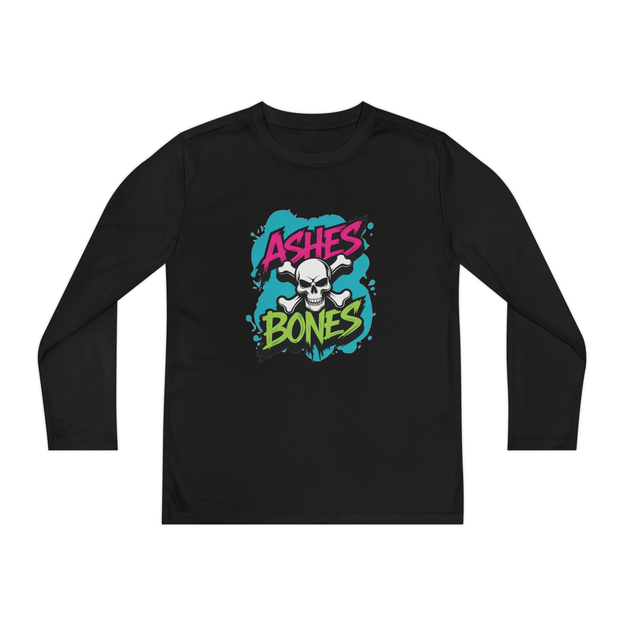 Youth Long Sleeve Tee - Ashes & Bones Collection - Graphic, Stylish Athletic Wear for Kids, Perfect for Halloween, School Events, Casual Days, [...]