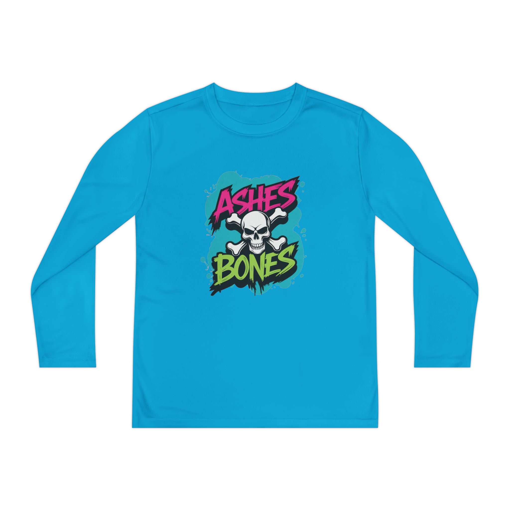 Youth Long Sleeve Tee - Ashes & Bones Collection - Graphic, Stylish Athletic Wear for Kids, Perfect for Halloween, School Events, Casual Days, [...]