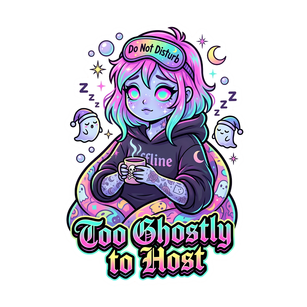 Ghouls Just Wanna Have Fun – 4×7″ Inked Sticker Sheet or Individual Sticker Pack (set of 6)